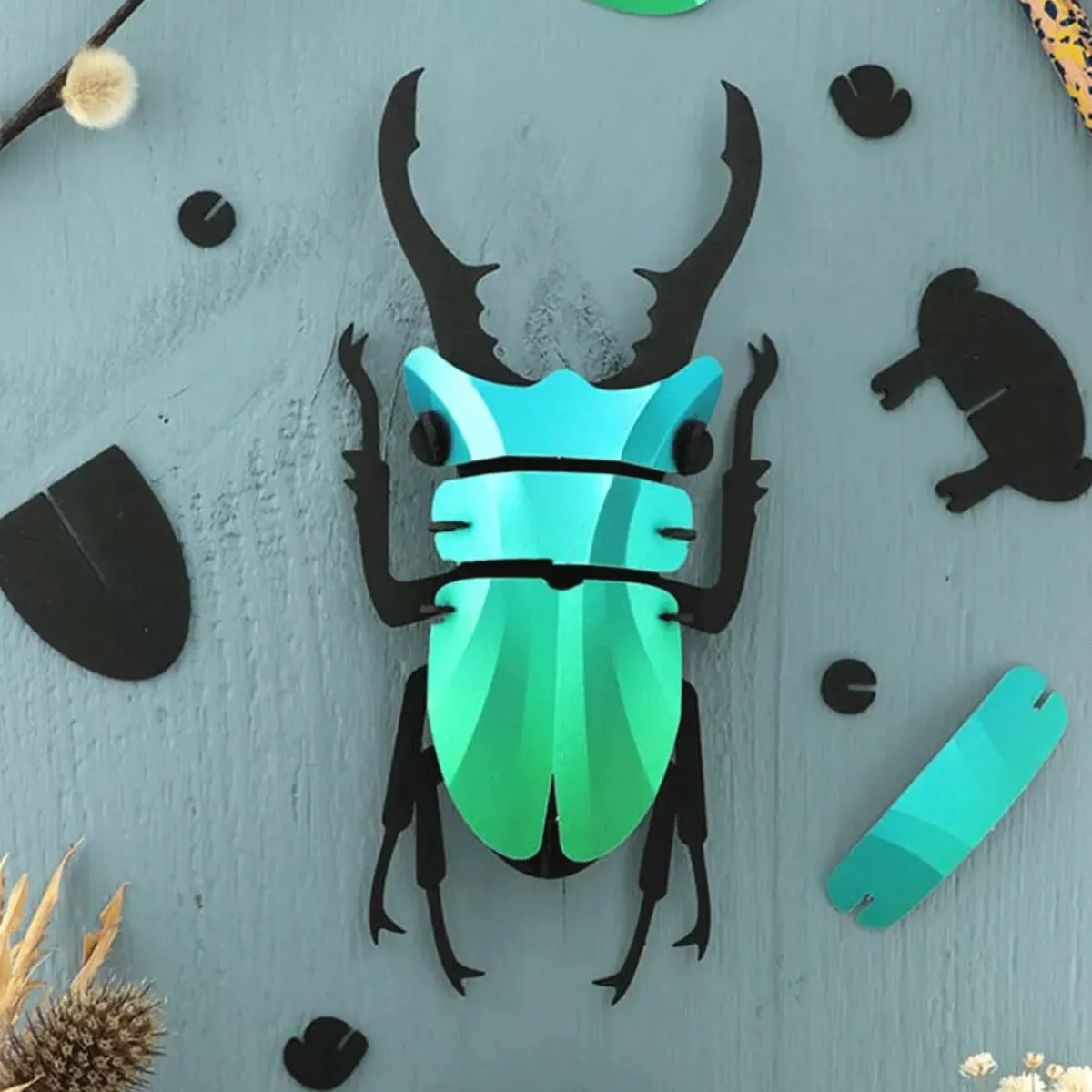 Assembli Trophee Origami Lucane Cerf Vert Caraïbes > Enfant Décorations Enfant|Art Mural