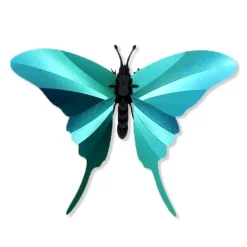 Assembli Trophée Origami Papillon Swordtail - Vert Caribéen > Enfant Décorations Enfant|Art Mural
