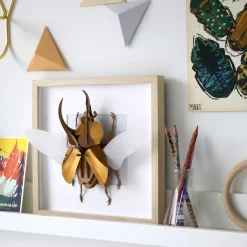 Assembli Trophée Origami Scarabée Atlas Doré > Enfant Décorations Enfant|Art Mural