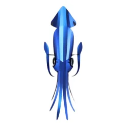 Assembli Trophée Origami Squid Cobalt Bleu Métallique > Enfant Fabriqué En Europe|Décorations Enfant