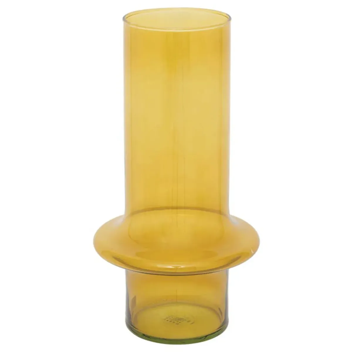 Urban Nature Culture Vase en verre recyclé - Jaune > Recyclé|Objets De Décoration