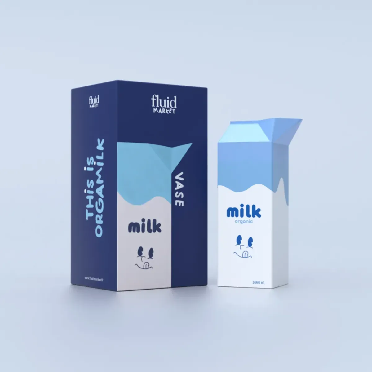 Fluid Market Vase Milk > Vases