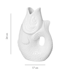 Sélectionné par Fleux Vase Monsieur Carafon Poisson - Blanc > Vases