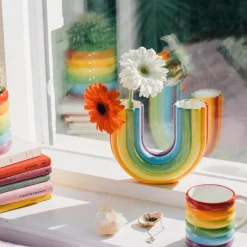 DOIY Vase Rainbow Double en céramique > Vases