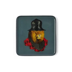 Gangzai Vide-poche carré Lion Quichotte > Fabrication Artisanale|Objets De Décoration