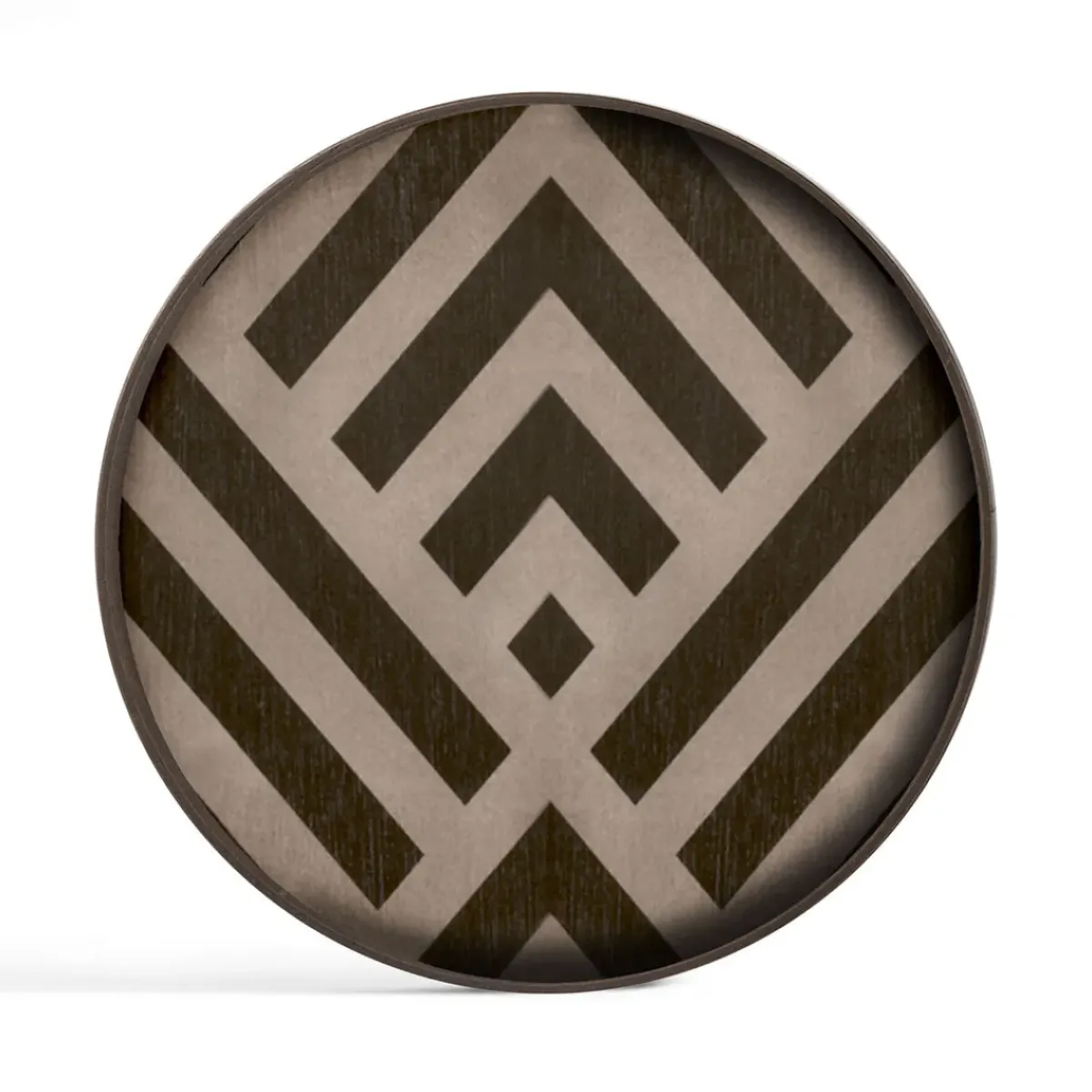 Ethnicraft Vide-poche en bois - Graphite Chevron - 30 x 30 cm > Vide-poches