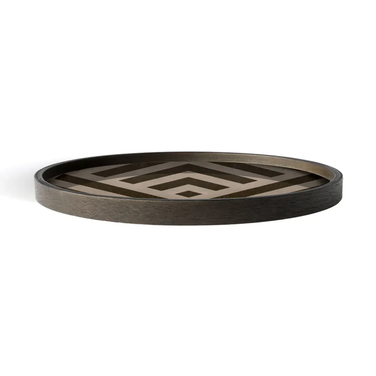 Ethnicraft Vide-poche en bois - Graphite Chevron - 30 x 30 cm > Vide-poches