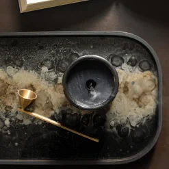 Ethnicraft Vide poche en verre Black Organic > Vide-poches
