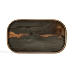 Ethnicraft Vide-poche en verre - Bronze Organic - 42 x 24 cm > Vide-poches