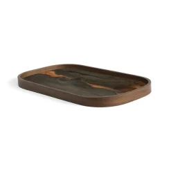 Ethnicraft Vide-poche en verre - Bronze Organic - 42 x 24 cm > Vide-poches