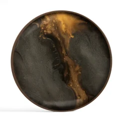 Ethnicraft Vide-poche en verre - Bronze Organic - Ø 30 cm > Vide-poches