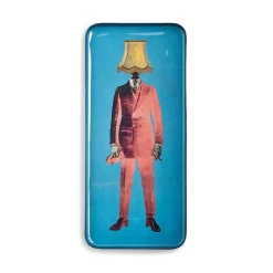 Gangzai Vide-poche rectangulaire Lampaman en fer - 12,5 × 28 cm > Fabrication Artisanale|Objets De Décoration