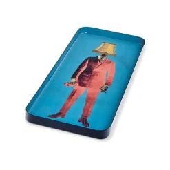 Gangzai Vide-poche rectangulaire Lampaman en fer - 12,5 × 28 cm > Fabrication Artisanale|Objets De Décoration
