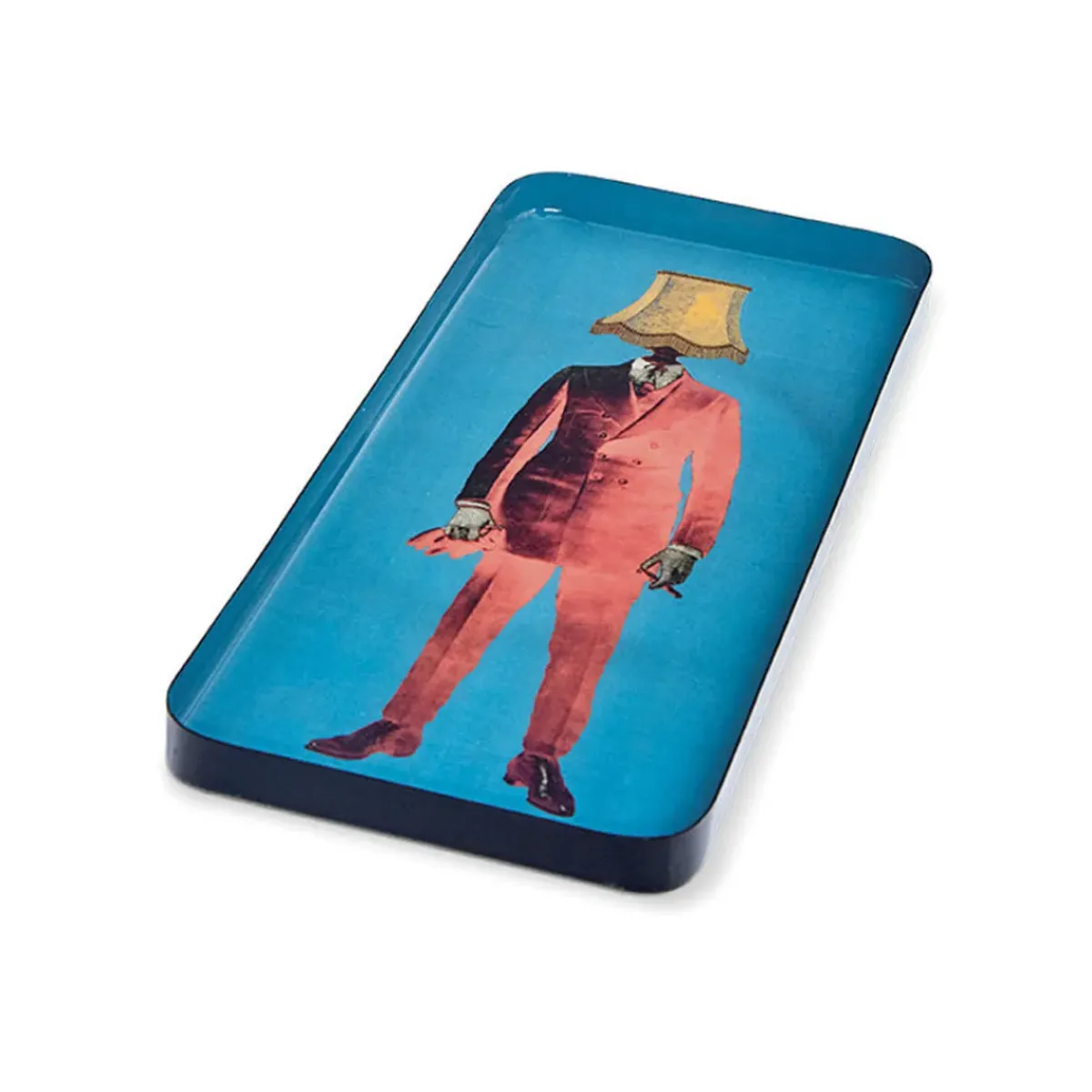 Gangzai Vide-poche rectangulaire Lampaman en fer - 12,5 × 28 cm > Fabrication Artisanale|Objets De Décoration